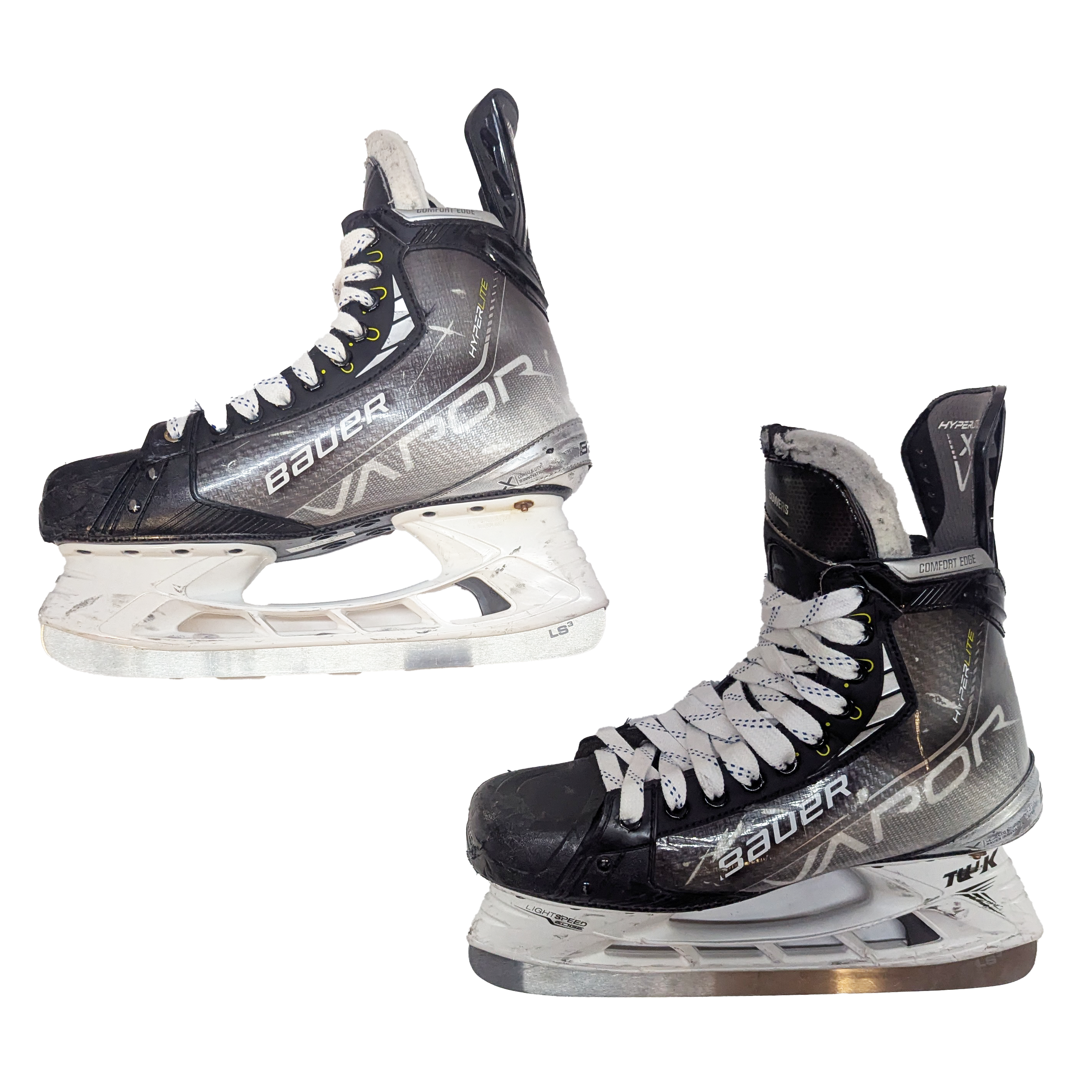 Bauer Vapor Hyperlite - Patins de hockey NCAA Pro Stock d'occasion - Taille 8,5